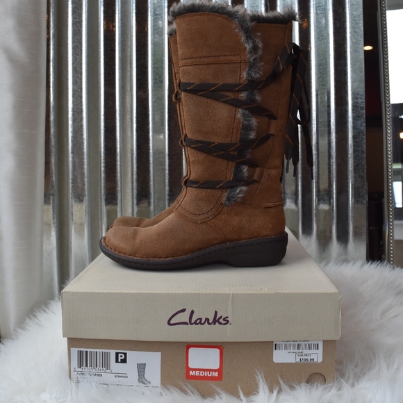 clarks tan boots